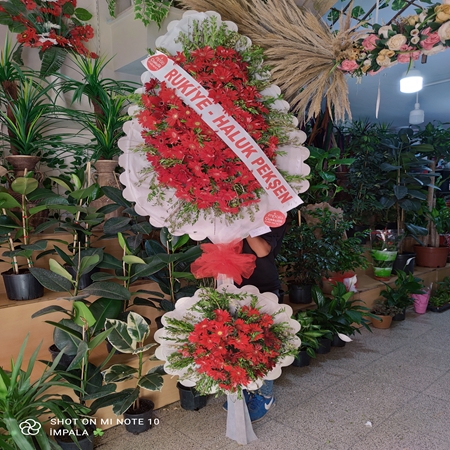 Çelenk Çiftli Canlı Gerbera